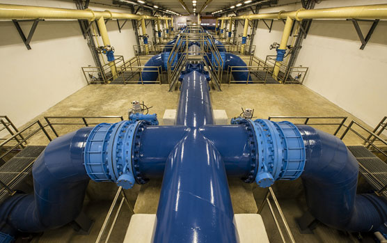 QOTO PT系列多回转电动执行器应用在智利污水处理厂管道工程项目